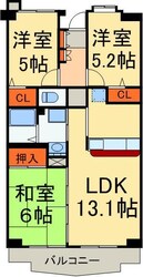 プリムヴェール新所沢の物件間取画像